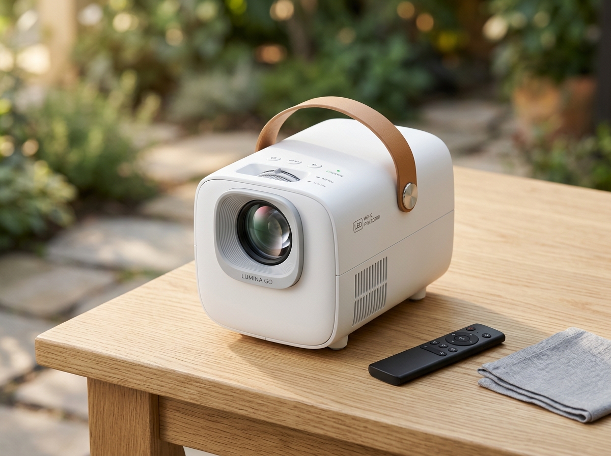 HAPPRUN Native 1080P Outdoor Movie Projector