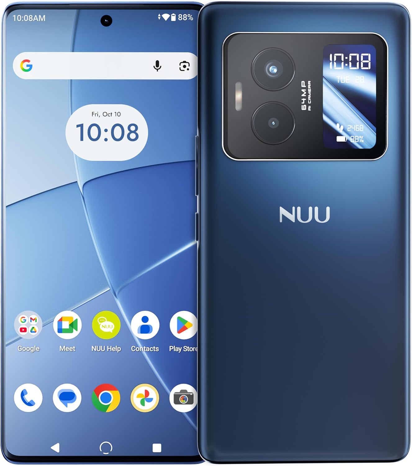 Front and rear views of the NUU B40 5G from Amazon listing B0FRMRZDFM.